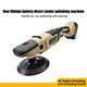 New Cordless Hand-Held Lithium Battery Direct-Center Polisher | Beige & Black Car Polishing and Waxing Tool | Professional-Grade Portable Polishing Machine
